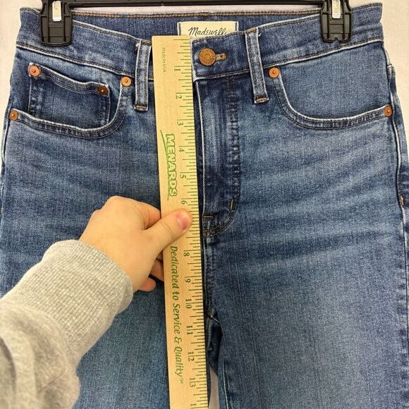 Madewell Cali Denim Bootcut Hi Rise Jeans Women's Size 26 Short Inseam - Picture 5 of 13
